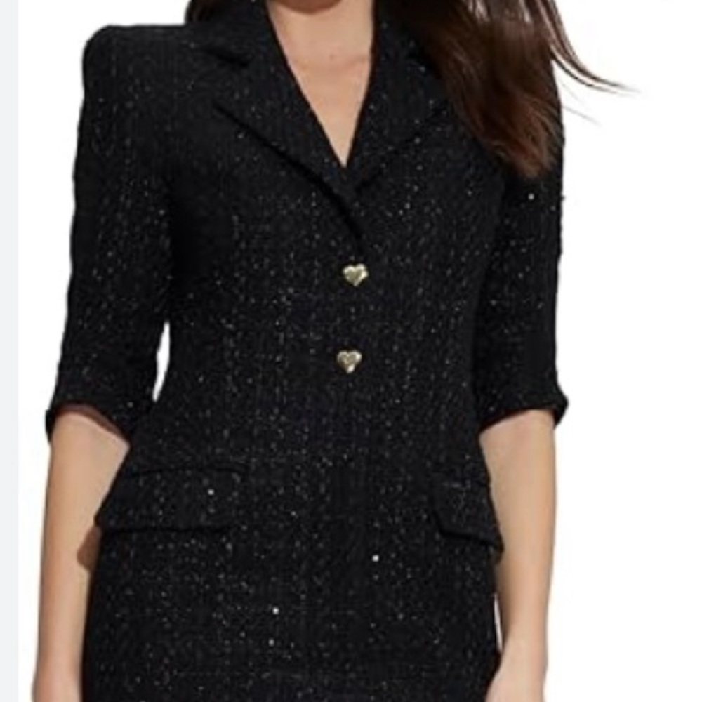 Generation Love Roxy Black Tweed Blazer Dress